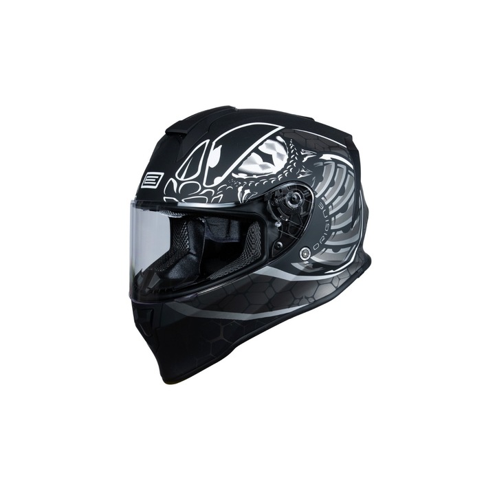 Casca moto integrala pentru copii, Origine Dinamo Kids Fighter, culoare negru mat, marime YL