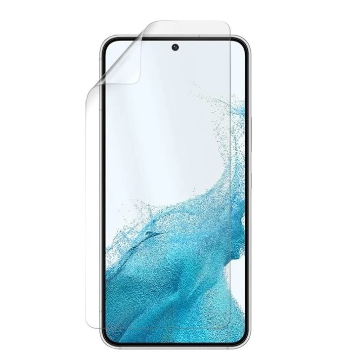Set folii de protectie Mate, pentru Samsung Galaxy S22, fata si spate, Anti amprenta, din silicon