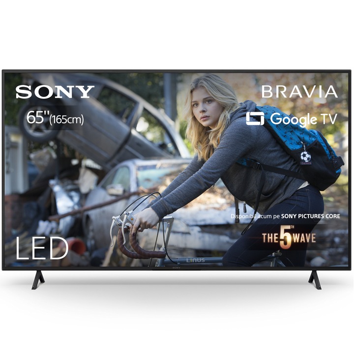 Televizor Sony BRAVIA LED 65X75WL, 164 cm, Smart Google TV, 4K Ultra HD, Clasa F (Model 2023)