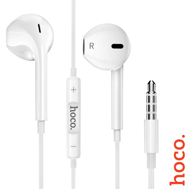 Casti Handsfree, Hoco M101, In Ear Cu Microfon, Universal Jack, Stereo, Alb