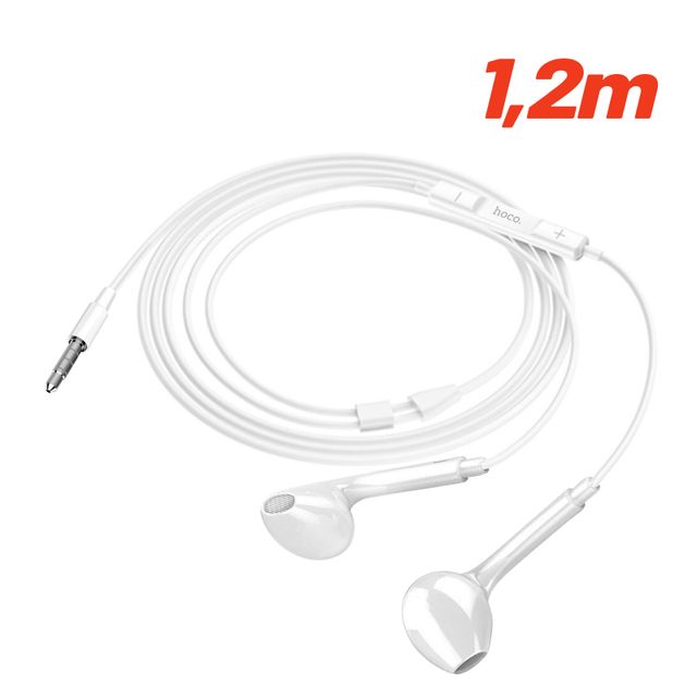 Casti Handsfree, Hoco M101, In Ear Cu Microfon, Universal Jack, Stereo, Alb