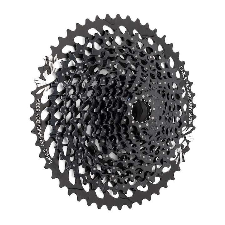 Kerékpár sebességváltó, Sram, Acél, 10-50T, 12 sebesség, Fekete