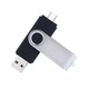 Памет EDAR Memory Stick, 256 GB, 2 IN 1, USB 3.0, Type-C, Waterproof, Type C, High Speed, Grey/Black