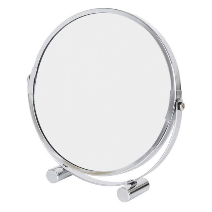 Oglinda cosmetica cu lupa 2X, Confortime, 18.5x3.9x18.5cm