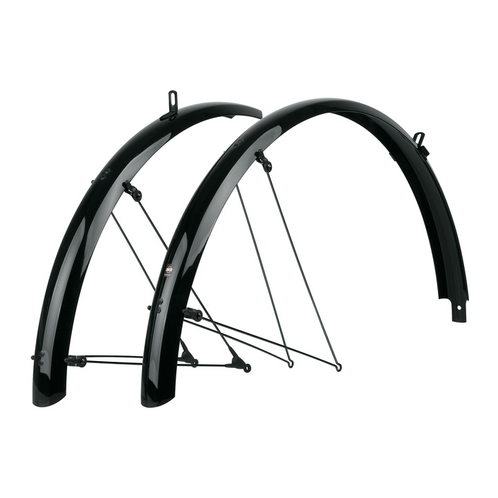 Set aparatori bicicleta, SKS, Plastic, Negru