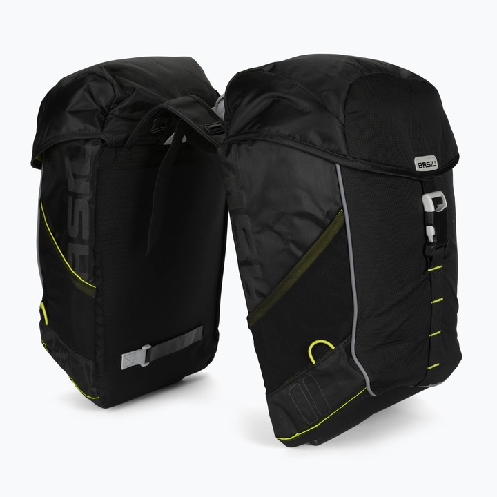 Велосипедни чанти, Basil, Полиестер, 34 л, 34x17x43 см, Черни