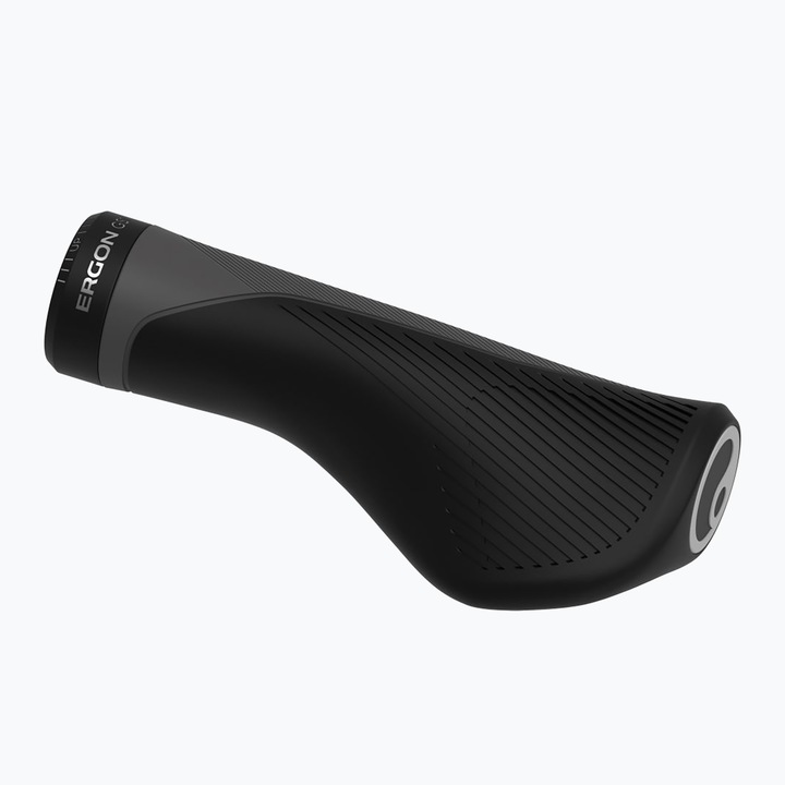 Maner ghidon bicicleta, Ergon, Cauciuc, 155 g, Negru