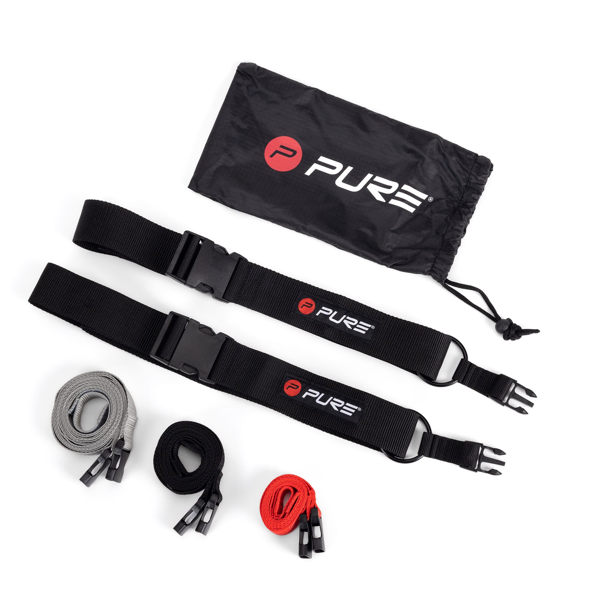 Set curele antrenament, Pure2Improve, Negru - eMAG.ro