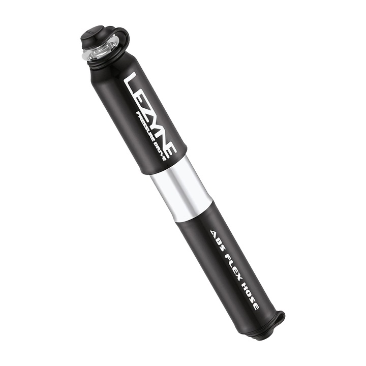 Kerékpárszivattyú, Lezyne, PRESSURE DRIVE HP, alumínium, 120 PSI, 170 mm, fekete/ezüst