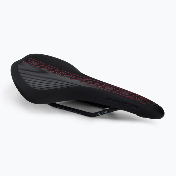 Sa bicicleta, Dartmoor, Arrow, Piele ecologica/Otel, 280x140 mm, Negru/Rosu