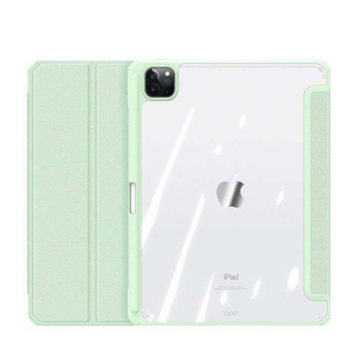 Husa de protectie Premium Quality, pentru Apple iPad Mini 2021, cu suport pentru Pen, Flip cover, Verde deschis