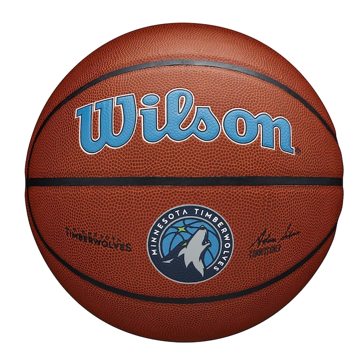 Kosárlabda, Wilson, Model NBA Team Alliance Minnesota Timberwolves, Brown, 7-es méret