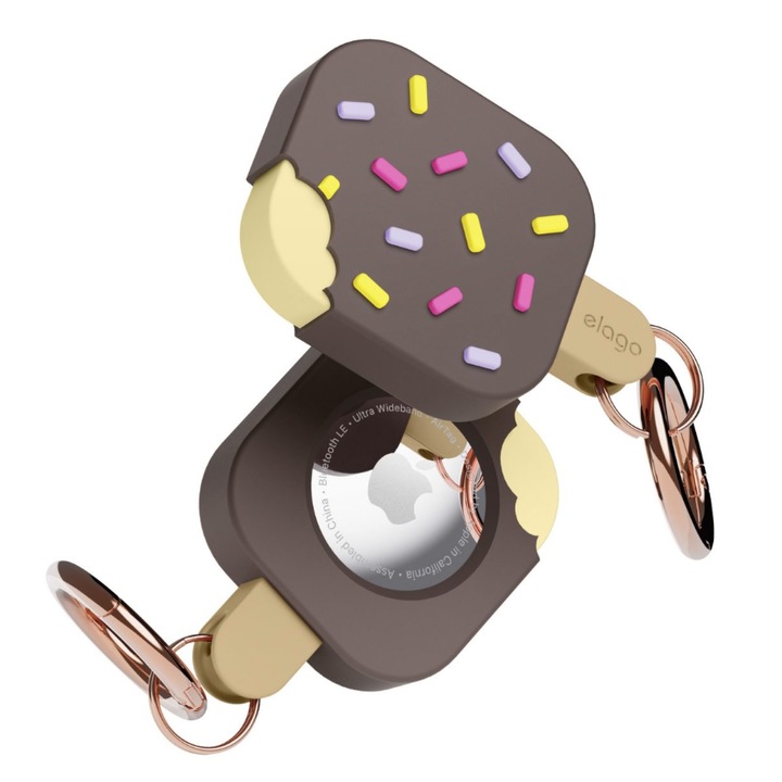 Husa pentru Apple AirTag, Elago, Maro