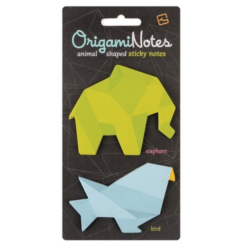 Notes adeziv Origami, elefant si pasare Notes adeziv Origami, elefant si pasare
