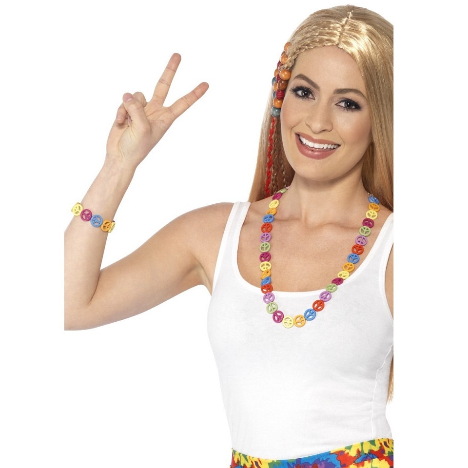Accesorii hippie - medalion si bratara