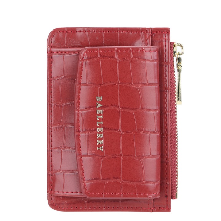 Portofel Dama Baellerry, AVZX-083-1, Rosu, 12X8X2 cm