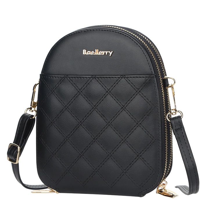 Geanta Dama, Baellerry, ZX-2501, 19X15X5 cm Negru