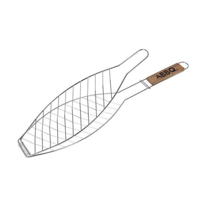 Grill halakhoz, BigBuy, Rozsdamentes acél, Ezüst
