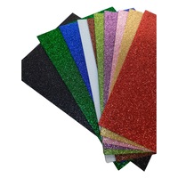 Hartie gumata glitter cu sclipici Daco, buretata, 20x30 cm, 10 culori, 10 coli/set
