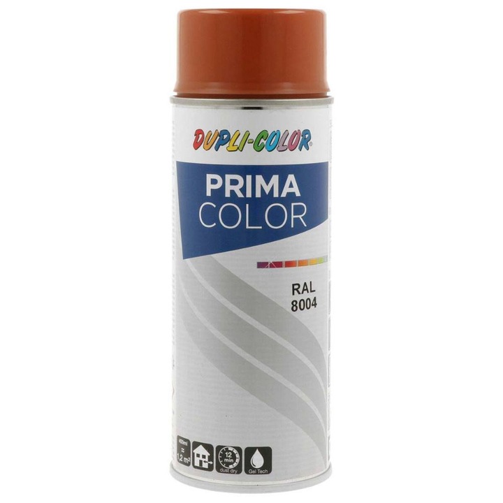 Spray vopsea, Duplicolor Prima RAL 8004 Maro Cupru, 400 ml, Cod 789007
