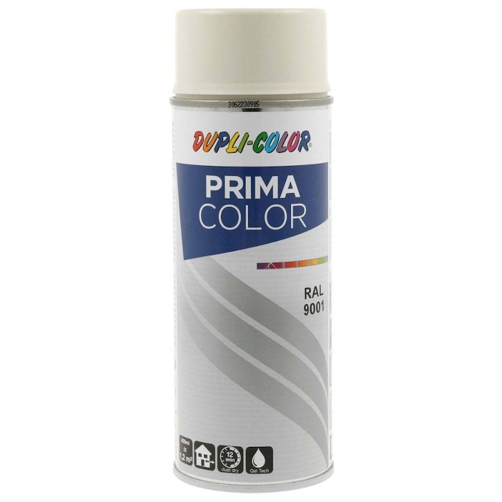 Spray vopsea, Duplicolor Prima RAL 9001 Alb Crem, 400 ml, Cod 889707