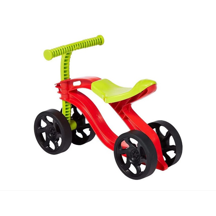 Tricicleta copii fara pedale, Rosu - Verde