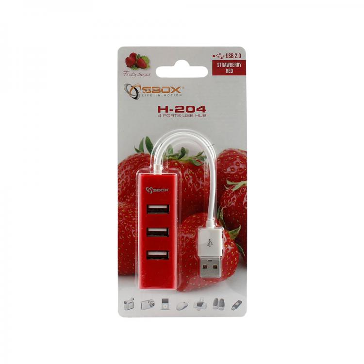 Sbox H R Usb Hub Port Usb Piros Emag Hu