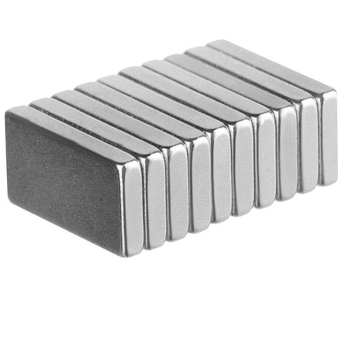 Комплект от 20 силни неодимови магнита, за различни приложения, за бижута, 1 x 0,5 x 0,1 cm