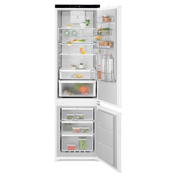 Frigider combinat incorporabil Electrolux ENP7MD19S CustomFlex, clasa energetica D, NoFrost, M: 189 cm, 207 L, Alb