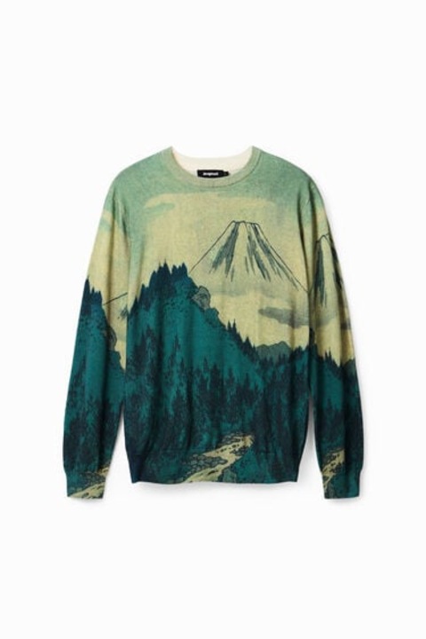 Pulover subtire, Desigual, Regular fit