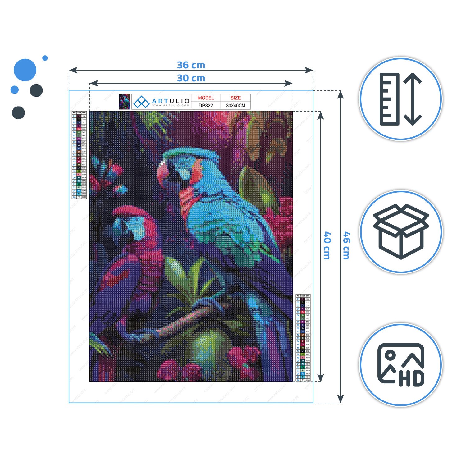 Diamond Painting Kit Completo 30x40cm Dinosauro Cartoni Animati Diamond Painting Grandi Dimensioni Adulti Quadri con Perline Strass Pittura Diamante 5d fai da te Punto Croce for Home Wall Decor