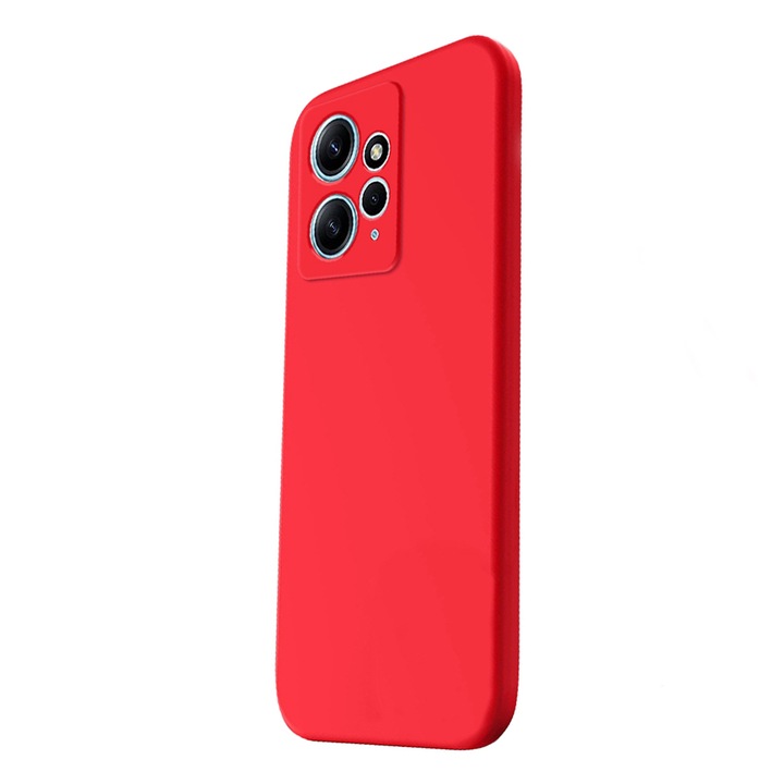 Husa G-Tech Liquid, Compatibil cu Xiaomi Redmi Note 12 4G, din silicon, rosu