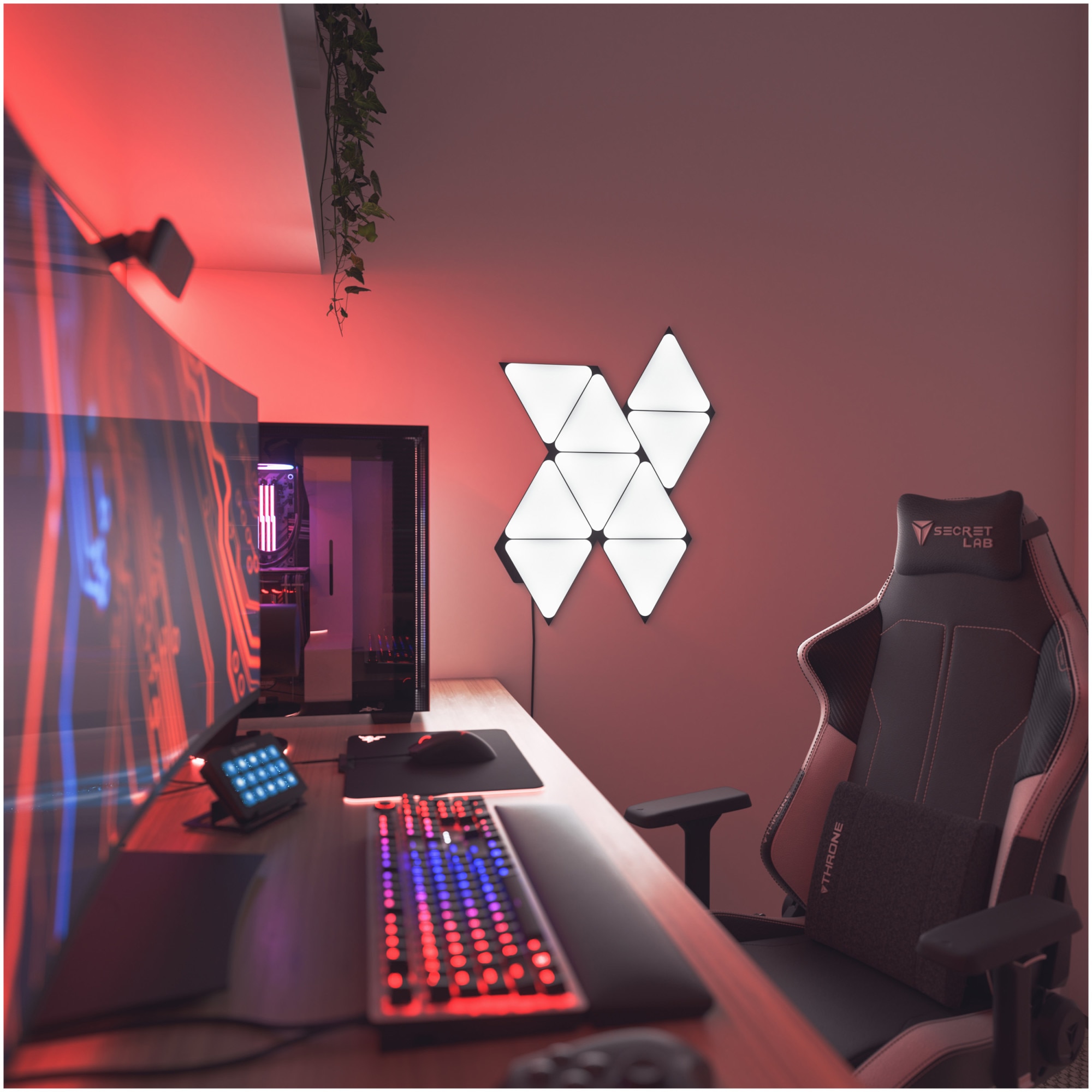 Kit 9 panouri luminoase LED RGBW modulare inteligente Nanoleaf