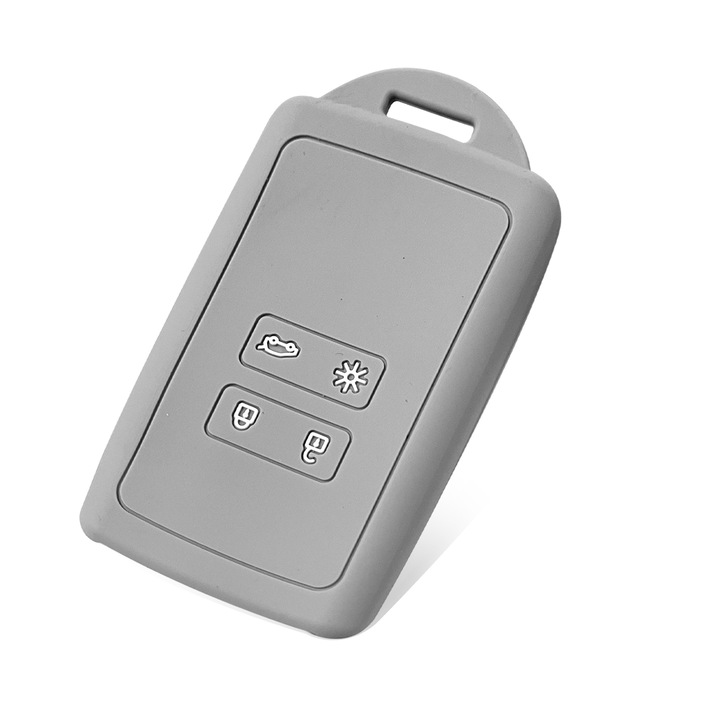 Husa cheie, compatibila cu Renault Clio V, Megane IV, Talisman, Kadjar, Zoe, Dacia Duster, Logan 3, Sandero 3, Gri