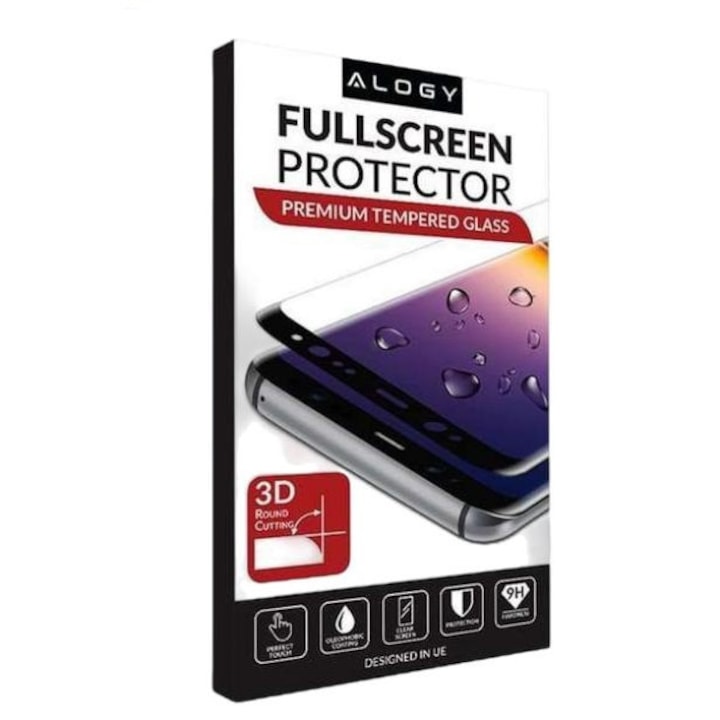 Folie protectie, Alogy, sticla, pentru Xiaomi Redmi K30 Pro Black