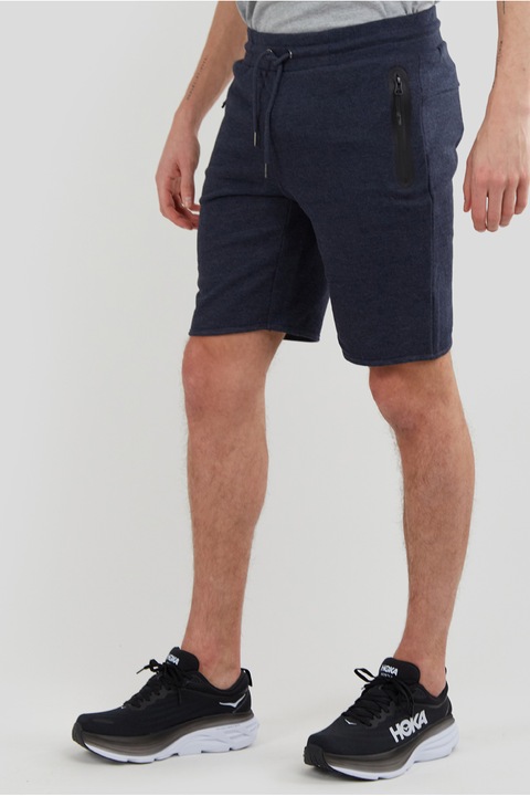 Fundango, Bermude sport cu buzunare cu fermoar Woody, Bleumarin