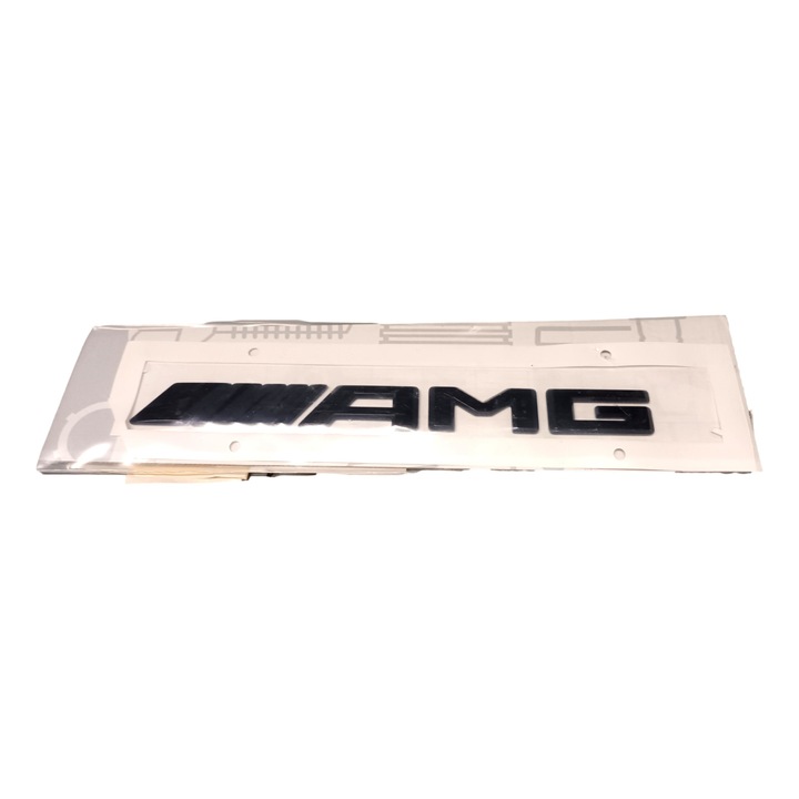 Logó, Mercedes-Benz, AMG, fekete