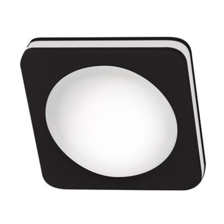 Mennyezeti lámpa, Struhm, Alumínium/Üveg, 5W, Fehér/Fekete