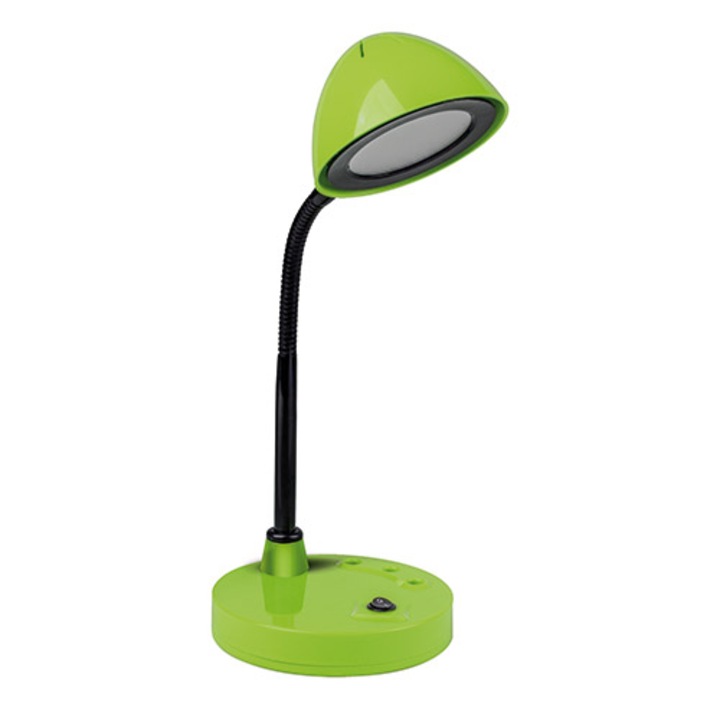Lampa de birou, Struhm, Otel inoxidabil/ABS, 4W, Verde