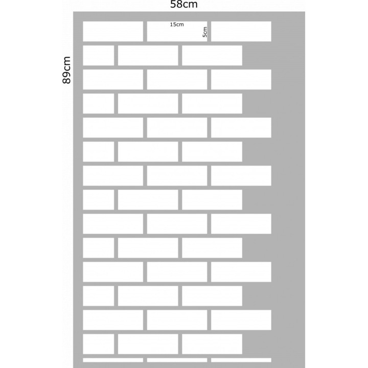 Sablon Refolosibil Repetitiv Caramida 890*580, grosime 1mm - SP27.89x58.1
