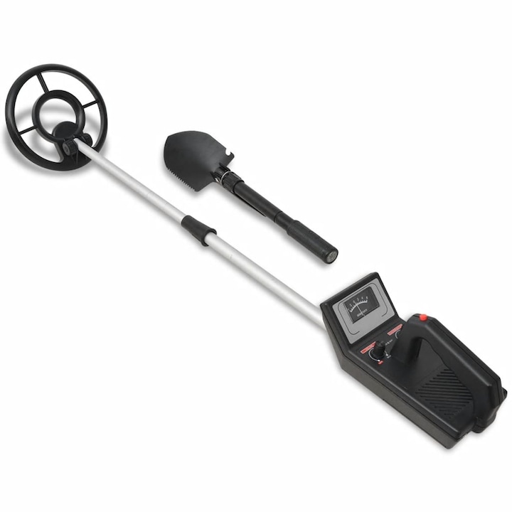 Металотърсач с лопата vidaXL, метал, 160 см