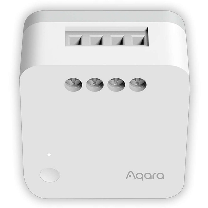 Relé kapcsoló, Aqara T1 EU, egyszerű süllyesztett, nincs kapcsolási mód, egycsatornás, semleges, fehér