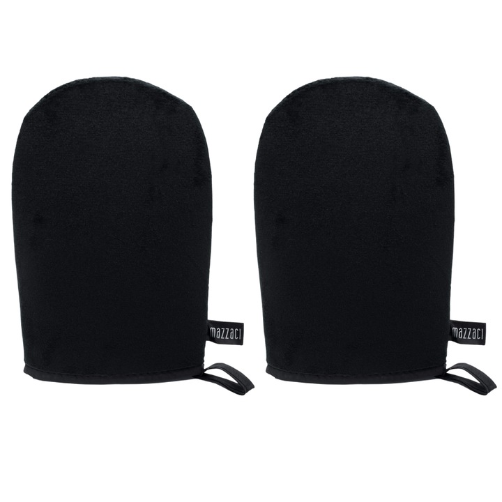 2 db önbarnító kesztyűből álló készlet, Mazzaci, Fekete