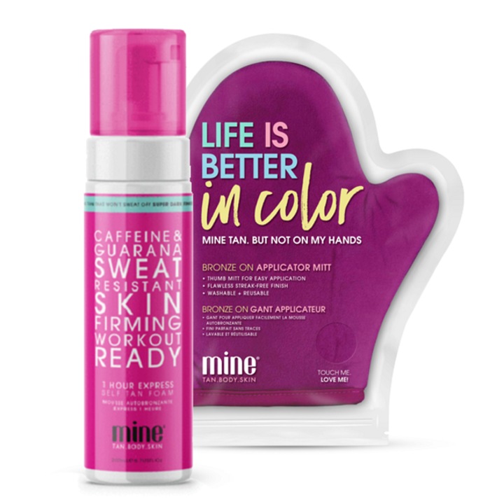 Barnító oldat készlet kesztyűvel, Minetan, 200 ml