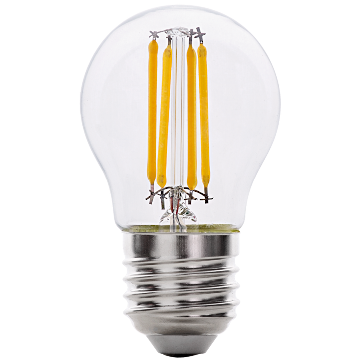 LED Filament Лампа, Топка, Димираща, 4W, E27, 4200K, 220-240V AC, Неутрална светлина, Ultralux