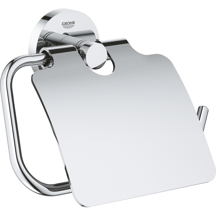 Suport de hartie igienica Grohe Essentials, fixare ascunsa, metal Cromat