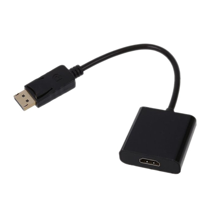 Adaptor DisplayPort (DP)-HDMI Active, suporta rezolutie Full HD