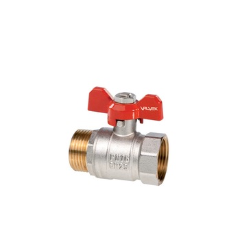 Robinet ORO sferic nichelat, DN 3/4'' PN 16 cu presetupa si fluture de aluminiu ( interior-exterior) VALVEX -1473660 Robinet ORO sferic nichelat, DN 3/4'' PN 16 cu presetupa si fluture de aluminiu ( interior-exterior) VALVEX -1473660