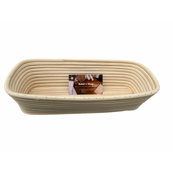 Плетена кошница за втасване на Baker's Shop, правоъгълна, 32,0 x 16 X 8 cm