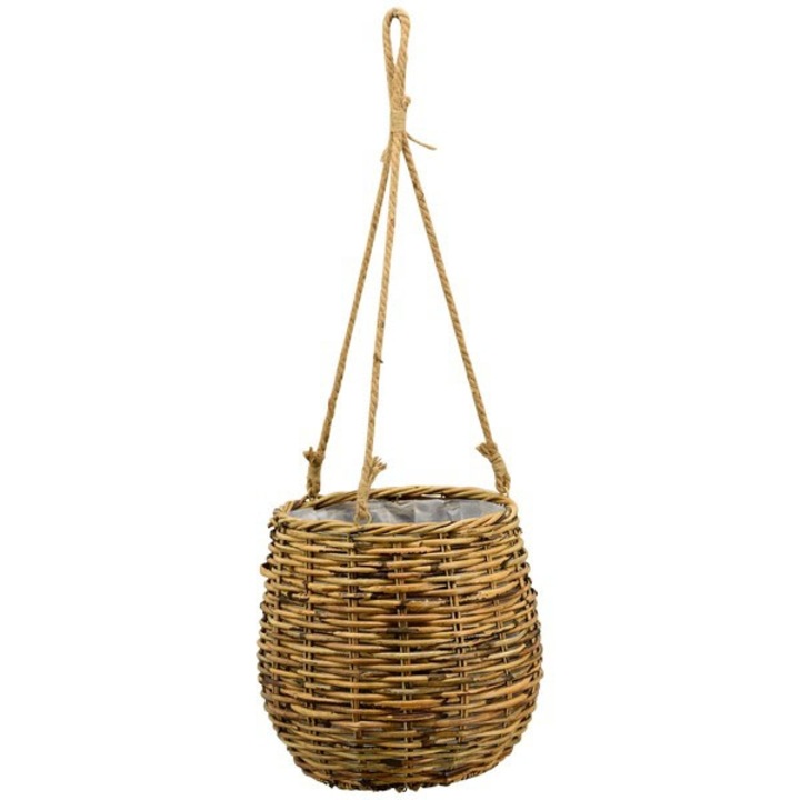 Függesztett díszítés, Exner, Fonott, 29,5 x 33 cm, Barna